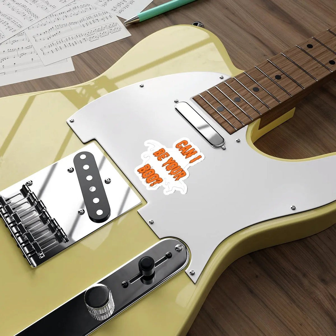 Halloween Die-Cut Stickers - Can I be Your Boo  Funny - Jesterdesigns1