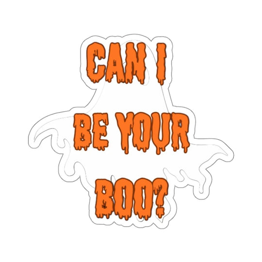 Halloween Die-Cut Stickers - Can I be Your Boo  Funny - Jesterdesigns1