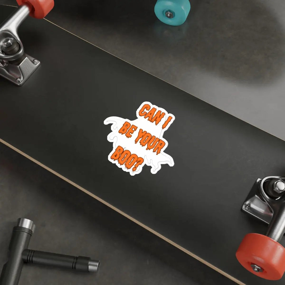Halloween Die-Cut Stickers - Can I be Your Boo  Funny - Jesterdesigns1