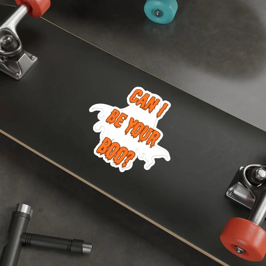 Halloween Die-Cut Stickers - Can I be Your Boo  Funny - Jesterdesigns1