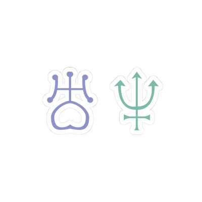 Kiss-Cut Stickers - Outer Lovers Sailor Moon Design