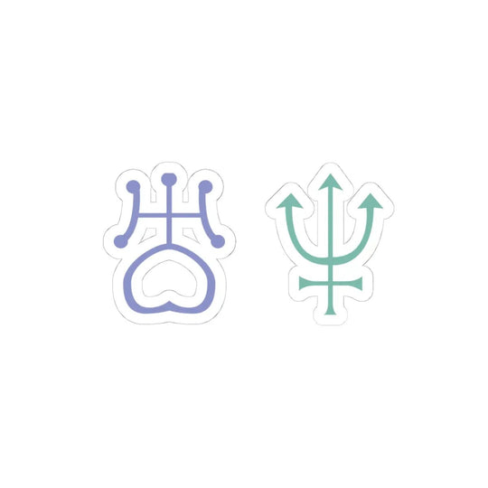 Kiss-Cut Stickers - Outer Lovers Sailor Moon Design - Jesterdesigns1