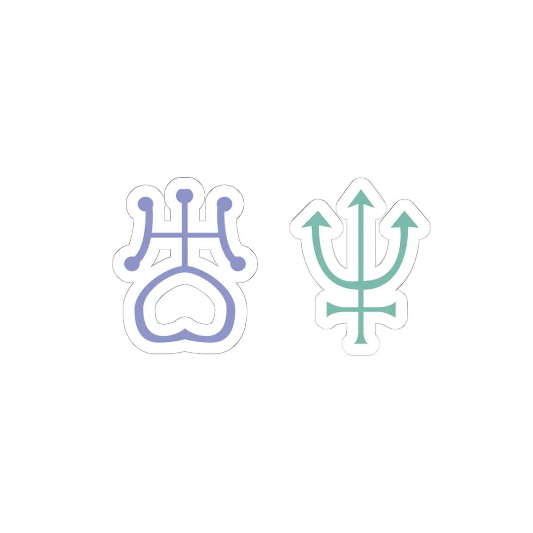 Kiss-Cut Stickers - Outer Lovers Sailor Moon Design - Jesterdesigns1