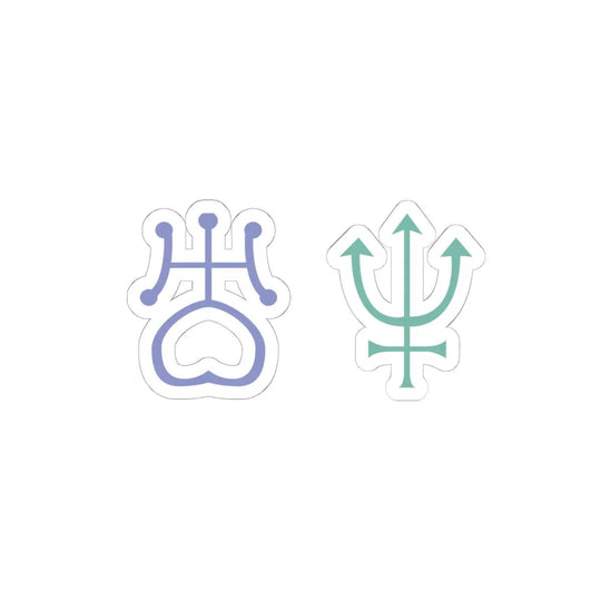 Kiss-Cut Stickers - Outer Lovers Sailor Moon Design - Jesterdesigns1