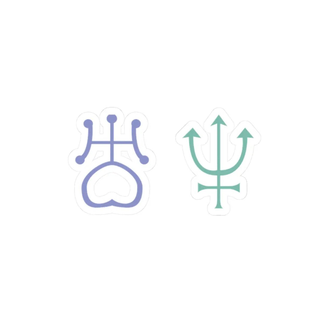 Kiss-Cut Stickers - Outer Lovers Sailor Moon Design - Jesterdesigns1