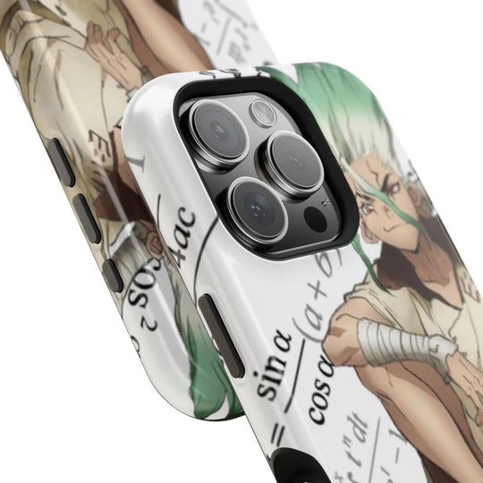 Phone Case - Dr Stone Anime iPhone Impact-Resistant Magnetic Design - Jesterdesigns1