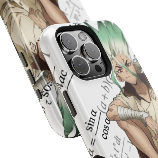 Phone Case - Dr Stone Anime iPhone Impact-Resistant Magnetic Design - Jesterdesigns1